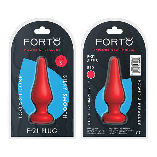 Forto F-21 Tear Drop Silicone Anal Plug-Pinkfoxxx