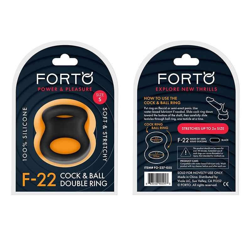 Forto F-22 Liquid Silicone Cock & Ball D-Ring-Pinkfoxxx