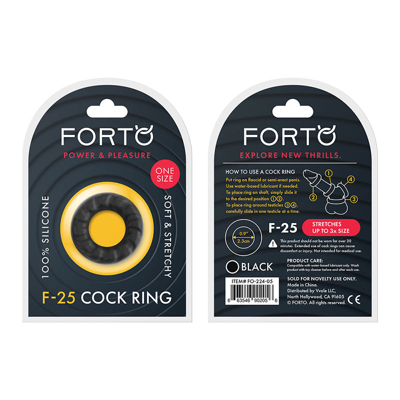 Forto F-25 Liquid Silicone Cockring 23mm-Pinkfoxxx