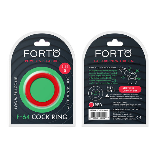 Forto F-64 Wide Liquid Silicone Cockring-Pinkfoxxx