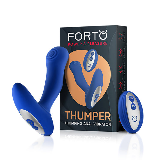 Forto Thumper Rechargeable Remote-Controlled Silicone Thumping Anal Vibrator-Pinkfoxxx