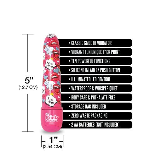 PRINTS CHARMING POP TEASE 5IN MINI VIBE KISS ME PINK - GN1000200