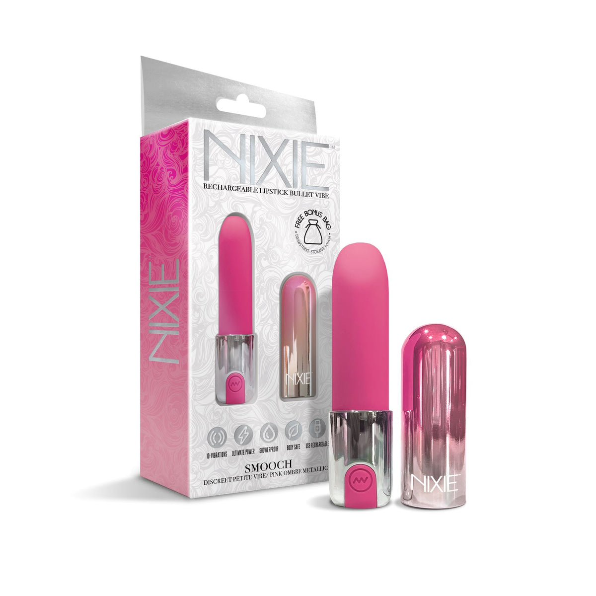 NIXIE LIPSTICK VIBRATOR PINK OMBRE - GN1000298