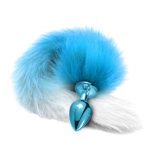 NIXIE METAL PLUG W/ OMBRE TAIL MEDIUM BLUE METALLIC - GN1000325