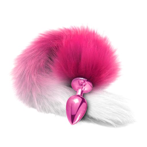 NIXIE METAL PLUG W/ OMBRE TAIL MEDIUM PINK METALLIC - GN1000327