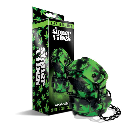 STONER VIBES WRIST CUFFS GLOW IN THE DARK CHRONIC COLLECTION - GN2000134