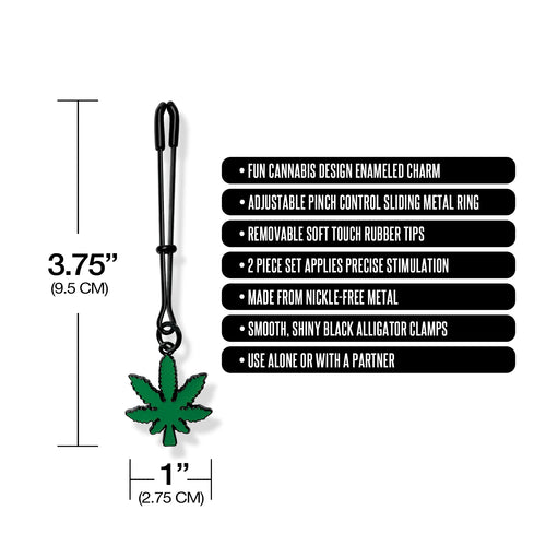 STONER VIBES TWEEZER NIPPLE CLAMPS CHRONIC COLLECTION - GN2000136