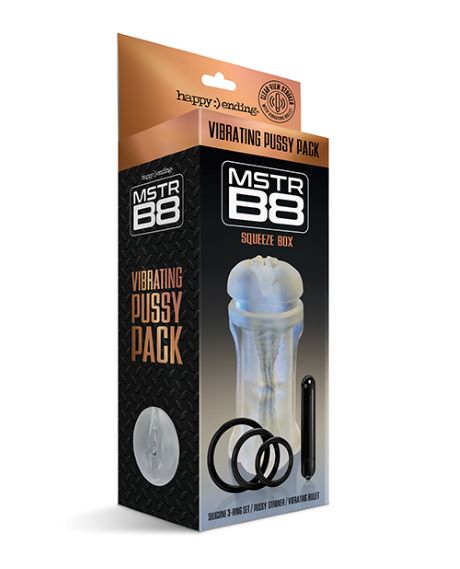 MSTR B8 VIBRATING PUSSY PACK SQUEEZE BOX 5 PC KIT - GN3000921