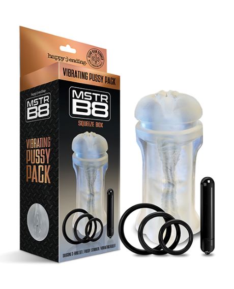 MSTR B8 VIBRATING PUSSY PACK SQUEEZE BOX 5 PC KIT - GN3000921