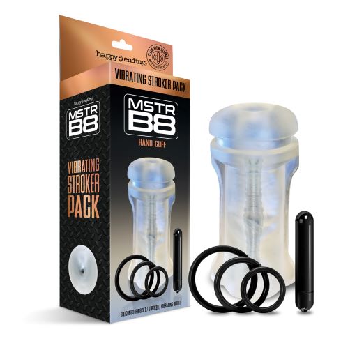 MSTR B8 VIBRATING STROKER HAND CUFF 5 PC SET - GN3000924