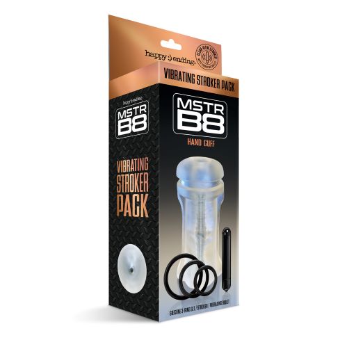 MSTR B8 VIBRATING STROKER HAND CUFF 5 PC SET - GN3000924