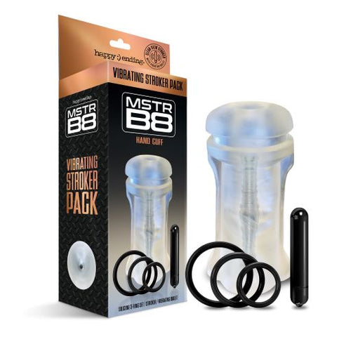MSTR B8 VIBRATING STROKER HAND CUFF 5 PC SET - GN3000924