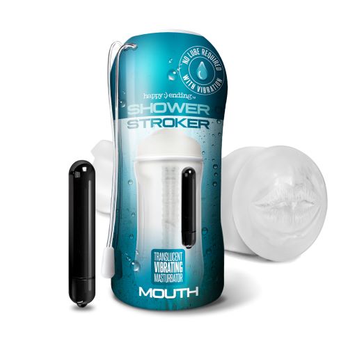 HAPPY ENDING VIBRATING SHOWER STROKER MOUTH - GN3009998