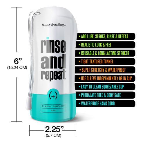 HAPPY ENDING RINSE & REPEAT CLASSIC STROKER ASS - GN3010017