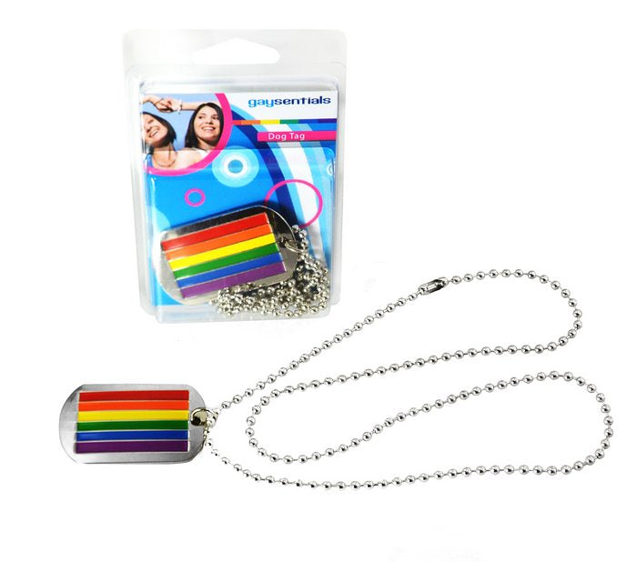 RAINBOW MILITARY I.D. TAG NECKLACE - PHSGS205