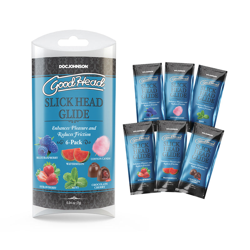 GoodHead Slick Head Glide Multi-Flavor 6-Pack 0.24 oz.-Pinkfoxxx