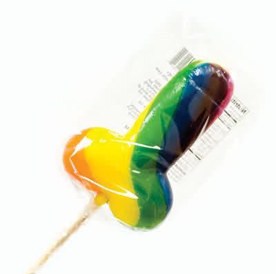 RAINBOW COCK POP 12PC DISPLAY