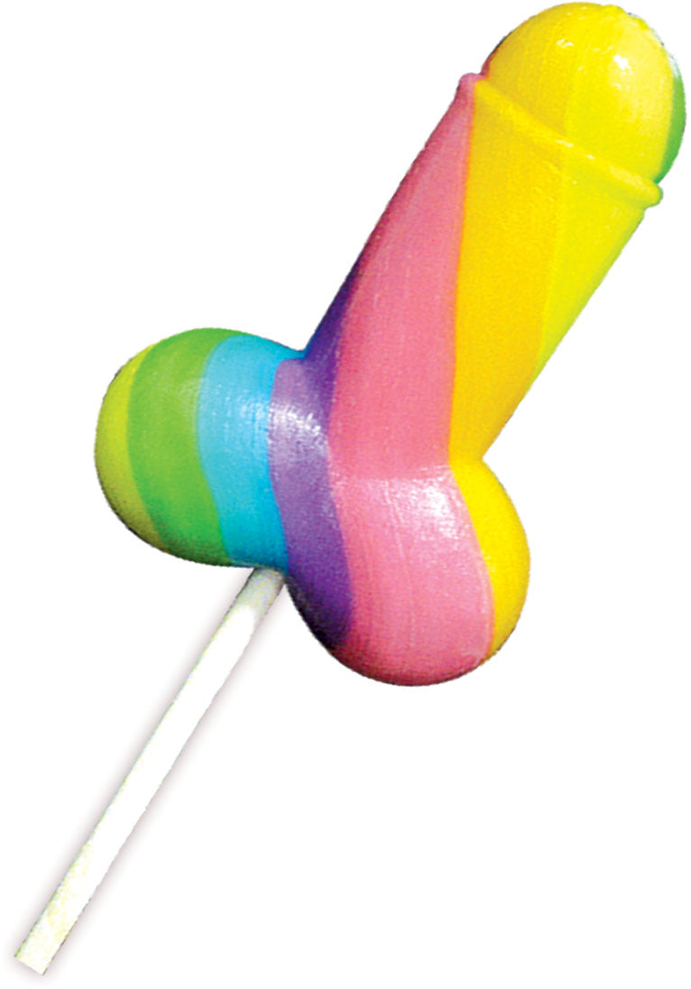 RAINBOW COCK POP 12PC DISPLAY