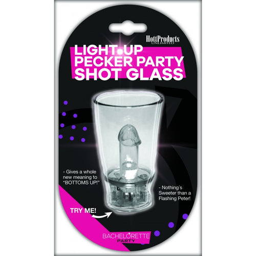 LIGHT UP PECKER PARTY SHOT GLASS
