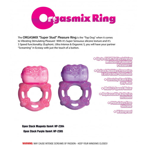SUPER STUD ORGASMIX RING PURPLE