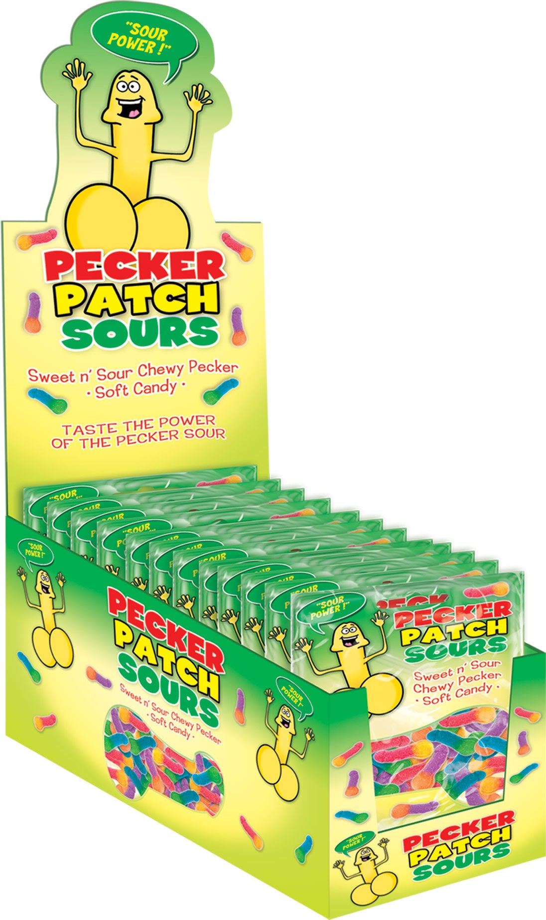 SOUR PECKER PATCH DISPLAY(12PCS)