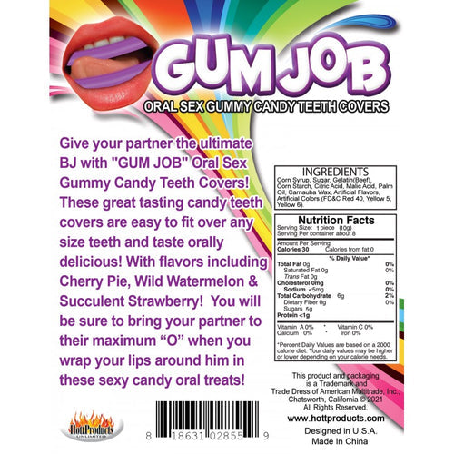 GUM JOB ORAL SEX CANDY TEETH COVERS 6 PACK
