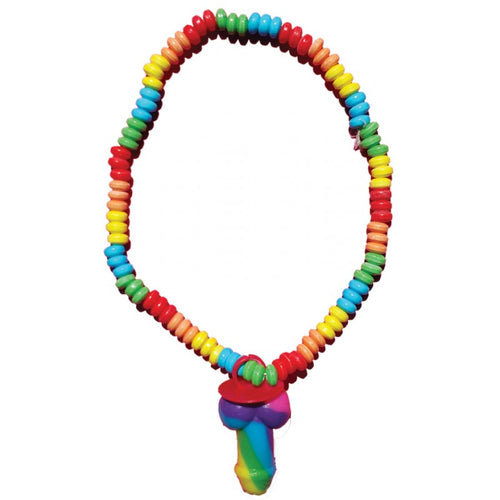 RAINBOW COCK CANDY NECKLACE