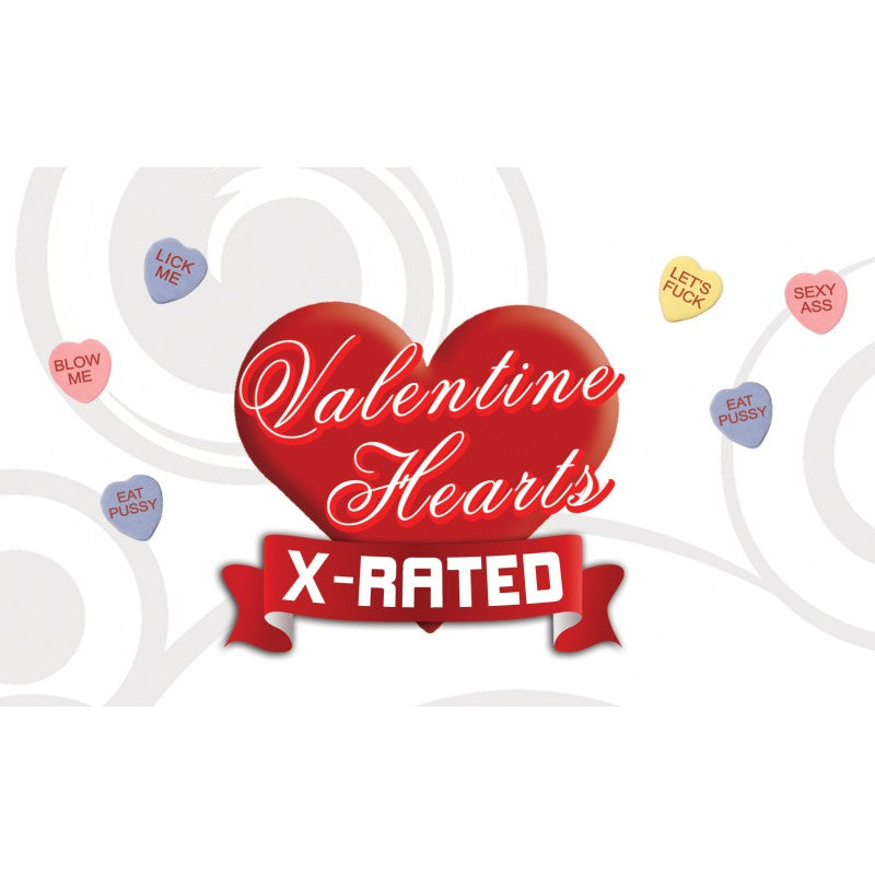 VALENTINES X RATED HEART CANDY W/ ASSORTED SAYINGS (EACHES)
