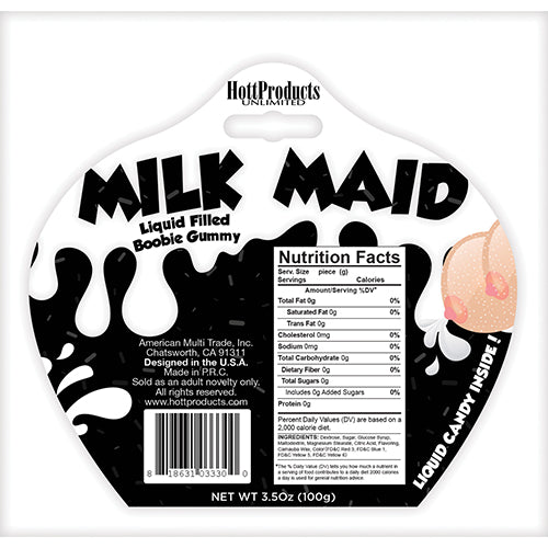 CUM SHOTS MILK MAID LIQUID FILLED GUMMY BOOBS
