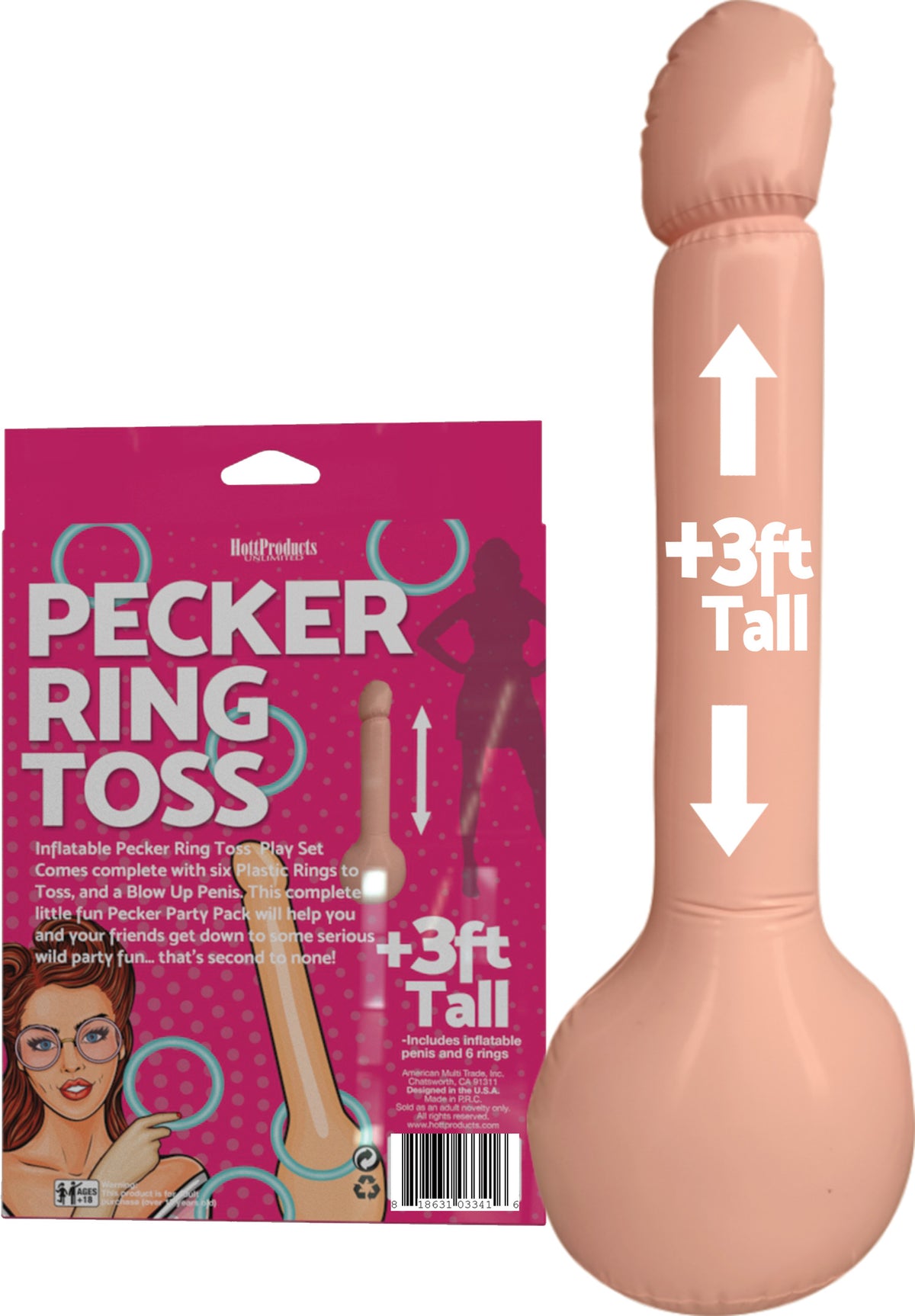 INFLATABLE PECKER RING TOSS