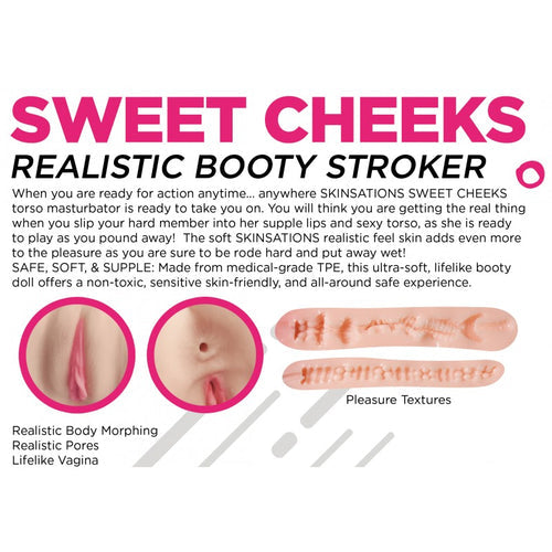 SKINSATIONS SWEET CHEEKS ASS & PUSSY STROKER