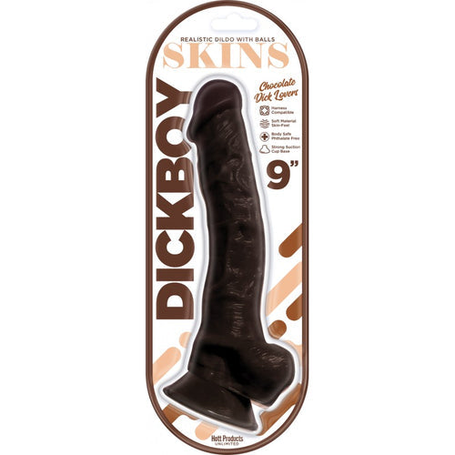 DICKBOY SKINS CHOCOLATE LOVERS 9IN DILDO