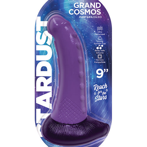 STARDUST GRAND COSMOS SILICONE DILDO 9IN PURPLE