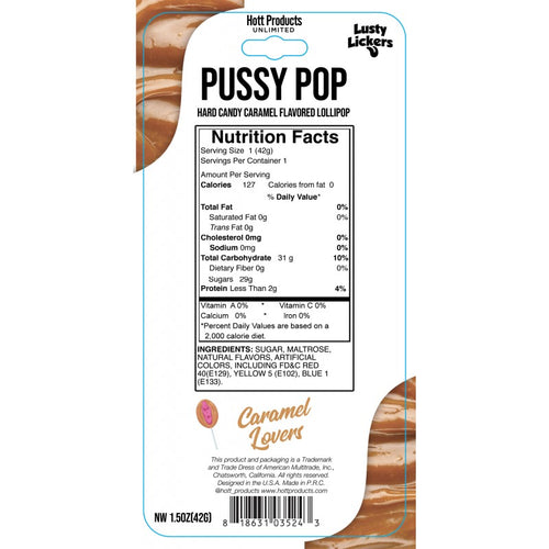 PUSSY POP CARAMEL LOVERS