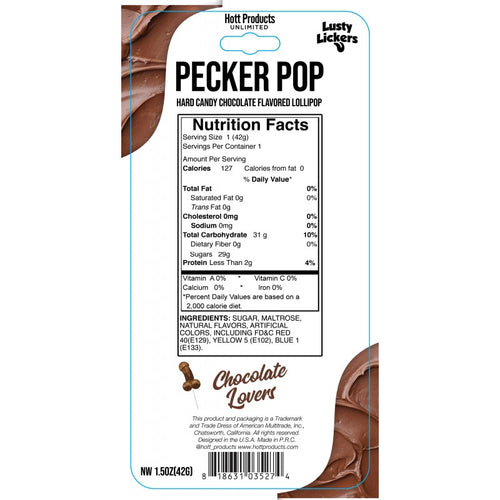 PENIS POP CHOCOLATE LOVERS