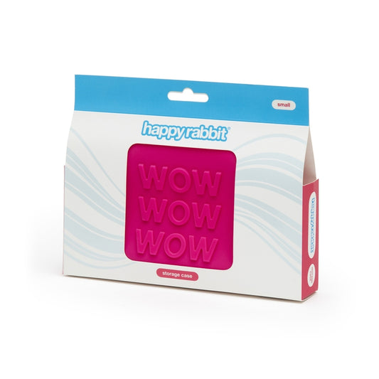 Happy Rabbit 'Wow' Lockable Silicone Storage Bag Pink Small-Pinkfoxxx