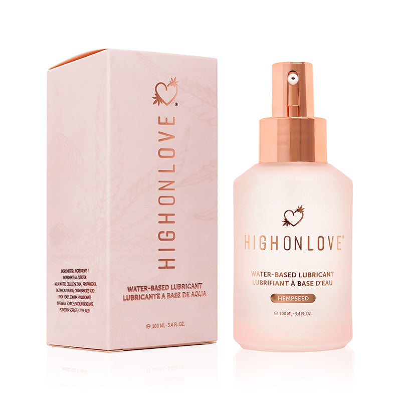 HighOnLove Hempseed Water-Based Lubricant 3.4 oz.-Pinkfoxxx