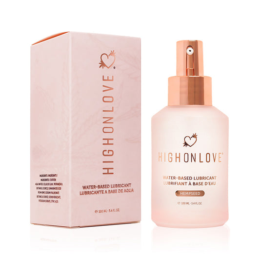 HighOnLove Hempseed Water-Based Lubricant 3.4 oz.-Pinkfoxxx