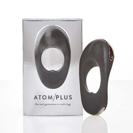 Hot Octopuss Atom Plus Rechargeable Vibrating Cock Ring Black-Pinkfoxxx