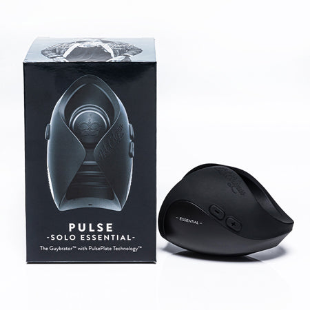Hot Octopuss Pulse Solo Essential Rechargeable Vibrating Stroker Black-Pinkfoxxx