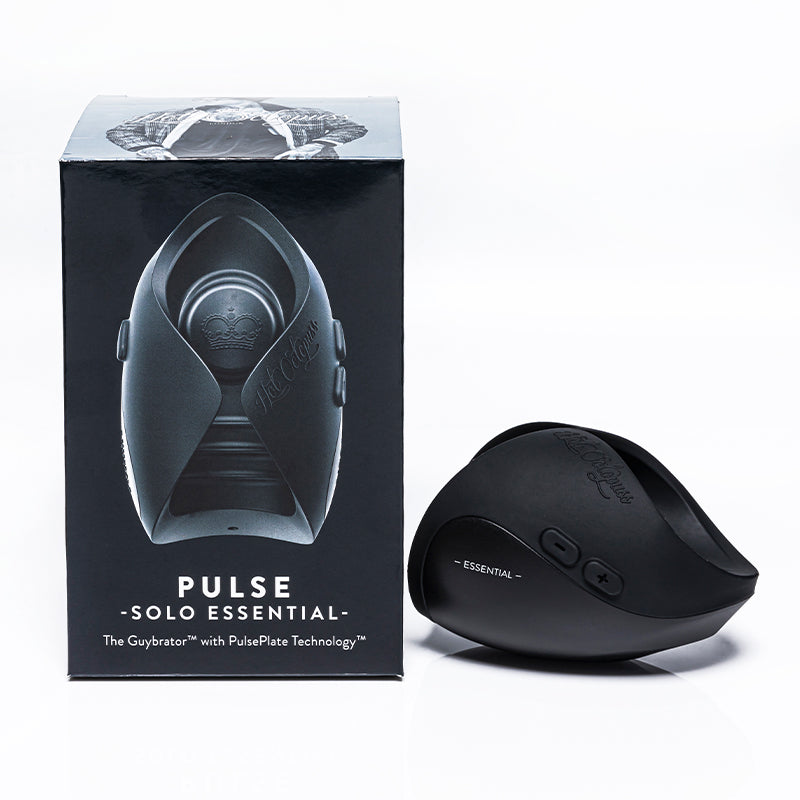 Hot Octopuss Pulse Solo Essential Rechargeable Vibrating Stroker Black-Pinkfoxxx
