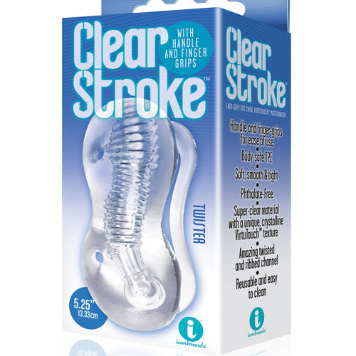 THE 9S CLEAR STROKE TWISTER MASTURBATOR - IB2628