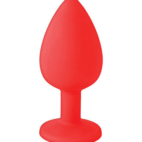 THE 9'S BOOTY CALL SILICONE BUTT PLUG RED FUCK YEAH - IB2690