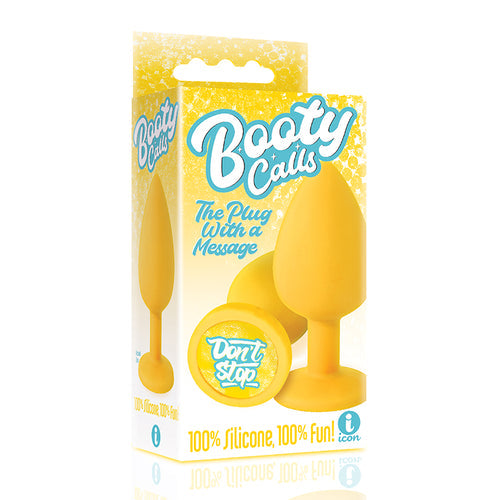 THE 9'S BOOTY CALL BUTT PLUG YELLOW DON'T STOP - IB2693