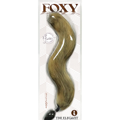 FOXY TAIL SILICONE BUTT PLUG GOLD - IB1403