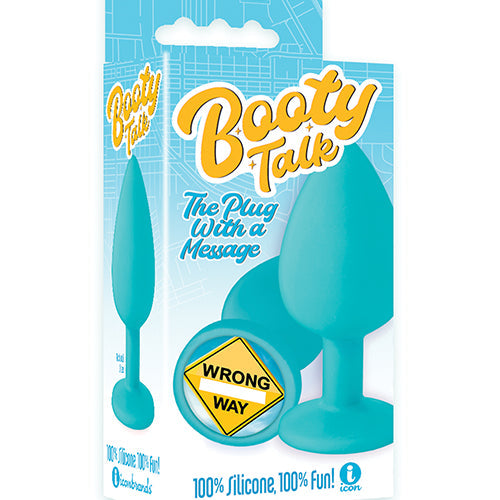 THE 9'S BOOTY TALK WRONG WAY SILICONE BUTT PLUG - IB2850