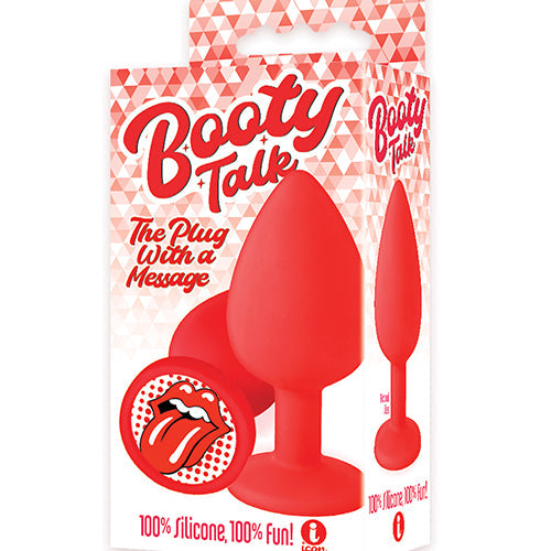 THE 9'S BOOTY TALK THE TONGUE SILICONE BUTT PLUG - IB2851