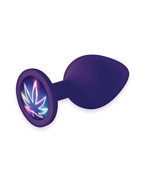 THE 9'S BOOTY TALK NEON LEAF SILICONE BUTT PLUG - IB2852