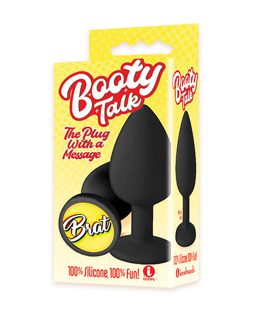 THE 9'S BOOTY TALK BRAT SILICONE BUTT PLUG - IB2853