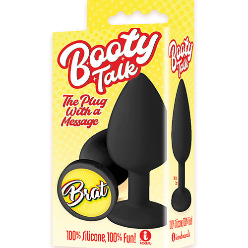 THE 9'S BOOTY TALK BRAT SILICONE BUTT PLUG - IB2853